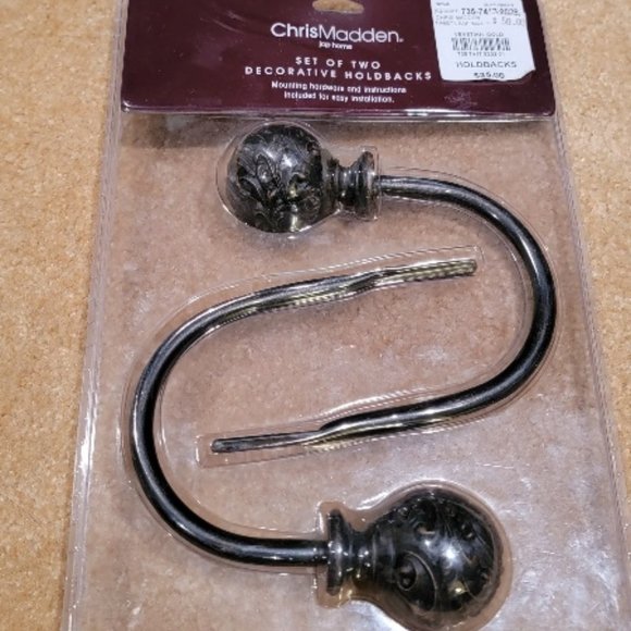 Chris Madden Decorative Holdback 2 Packs - Picture 2 of 13